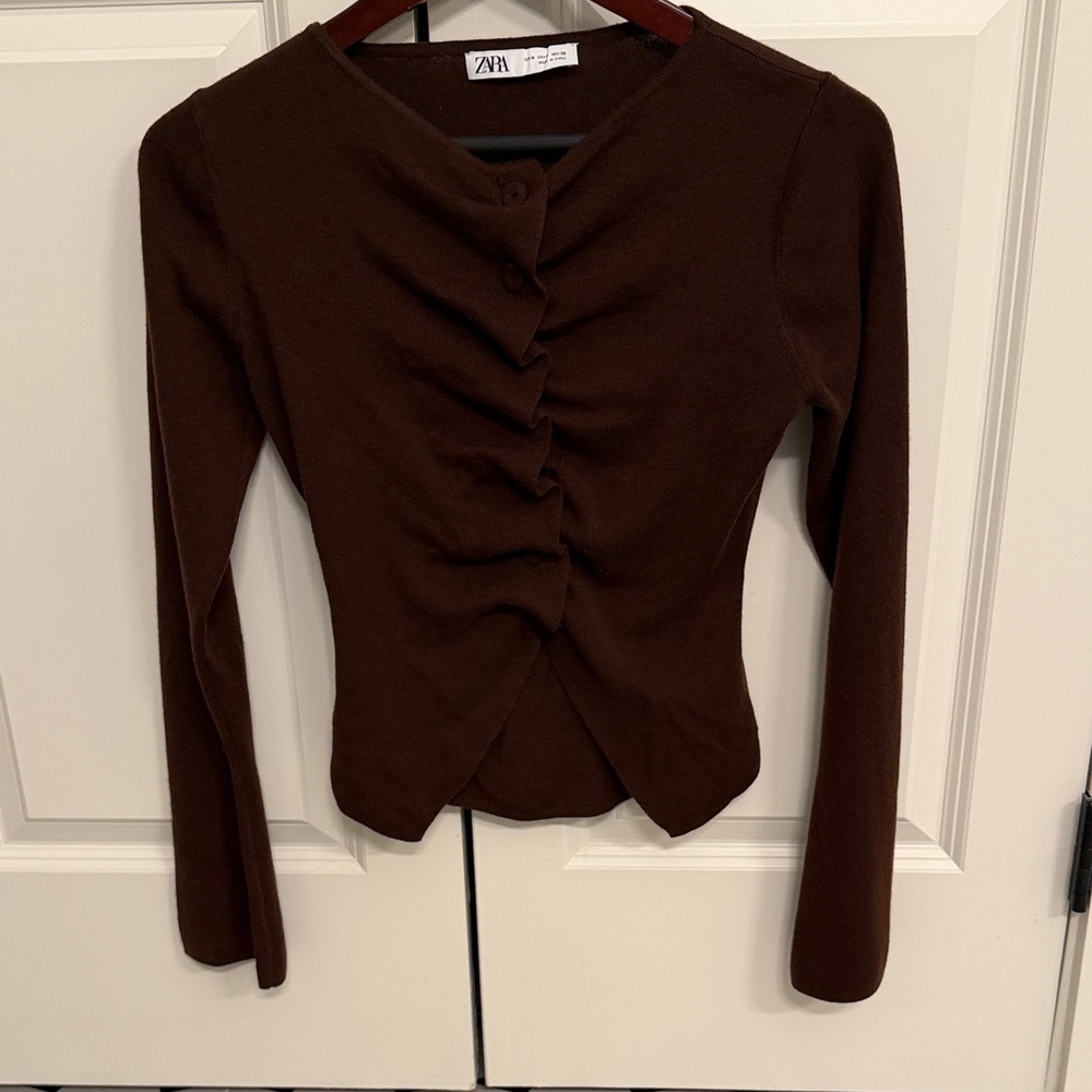 Zara Women's Button-Down Sweater